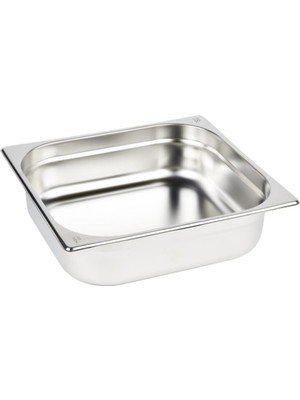 Şanal Paslanmaz Çelik Gastronom/gastronorm Küvet Gn 2/3-100 (35,4 x 32,5 x 10 Cm)