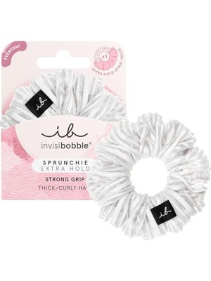 aklow akyoleticaret Sprunchie Extra Hold Pure White, 1 Adet Güçlü Kumaş Toka