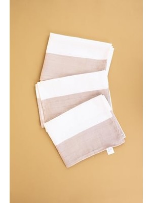 aklow akyoleticaret %100 Müslin Mutfak Kurulama ve Çok Amaçlı Bez, 3'lü Set
