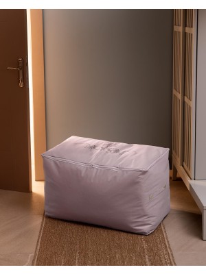 Şanal Madame Coco Çiçek Desen Baskılı Hurç, Pudra, 74 x 46