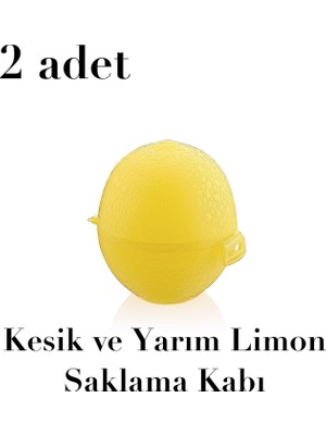 Şanal 2 Adet Limon Saklama Kabı Bpa Içermez 2 Adet