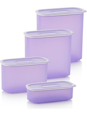 Şanal Tupperware Multi Oval 4’lü Kuru Gıda Saklama Kabı