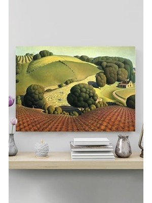 aklow akyoleticaret (PSTER20316) Young Corngrant, Grant Wood Sanatsal Poster 60 x 90