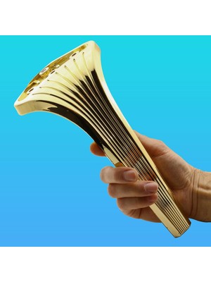 Şanal BADEM10 Lotus Lüks Mobilya Kanepe Sehpa Tv Ünitesi Koltuk Ayağı 23 cm Gold Altın Baza Ayak