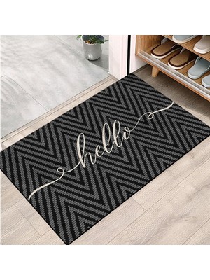 Şanal Monnhein Kapı Önü Paspası - Modern ve Şık Kapı Paspası | Ev, Ofis ve Dış Mekân Kullanımı Için (Hello Zigzag) 45X65