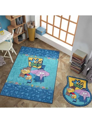 Şanal Hobby Kral Şakir Muhtişim Dedektifler - Lisanslı Yuvarlak Paspas - Çap Ø 80 cm