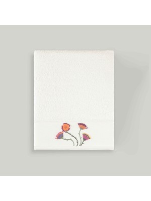 Şanal Linens Melia Pamuk 50X85 cm Yüz Havlusu Beyaz
