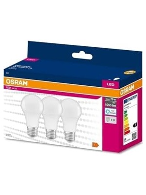 aklow akyoleticaret LED Value 10W Beyaz Işık E-27 Ampul 1055 Lm 3'lü Paket