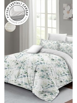 aklow akyoleticaret Nevresim Takımı, %100 Pamuk Saten Çift Kişilik Organik Natura Luxury, MONOHOME35457
