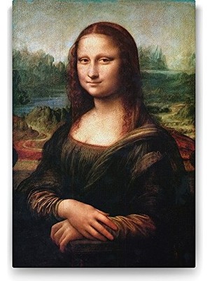 aklow akyoleticaret 70X100 cm Leonardo Da Vinci Mona Lisa Tablosu