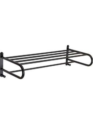 Şanal System Banyo Havlu Rafı Siyah Renk 259X165X590 mm
