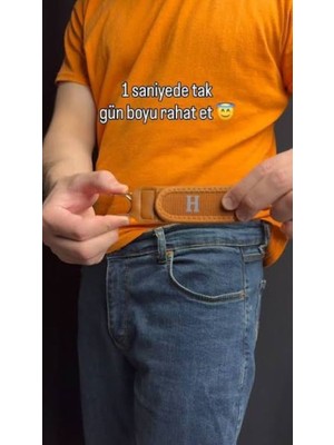 Erkek Tokasız Kemer (kahverengi)