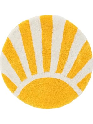aklow akyoleticaret El Dokuma Güneş Parlatıcı Alan Halısı 88,9 Cm, Yuvarlak Yumuşak Trendy Havalı Halı, Oturma Odası, Mutfak, Çocuk Oyun Odası, Yıkanabilir Hipebeast Odası Dekoru Kaymaz Komik Banyo Paspası