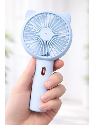 aklow akyoleticaret 3 Modlu Şarjlı, Kademe Seyahat Masaüstü, Fan F136 (, El Fanı 3, Vantilatör Taşınabilir Mini, Mavi)