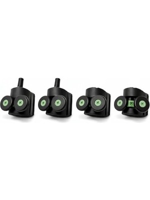 aklow akyoleticaret Duşakabin Tekerlek Seti 4 Adet (2 Üst + 2 Alt), 2x2 Sistem Uyumlu Kayar Cam Kapı Ray Tekerleri, Evrensel Yedek Parça, Sessiz ve Akıcı Kayma Performansı, Paslanmaya Dayanıklı