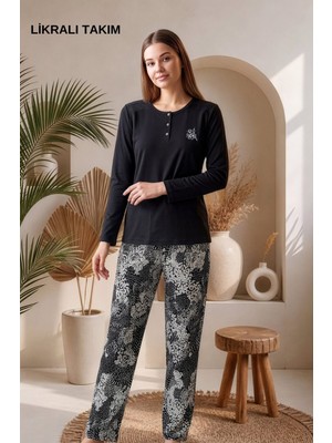 Over Sleep by Poleren Uzun Kollu Kadın Pijama Takımı