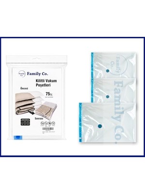 aklow akyoleticaret Vakumlu Hurç Poşet Seti, 3 Parça: 80X100-2,100X130-1