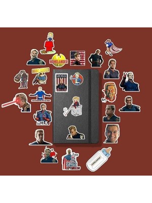 Şanal Homelander Sticker Paketi/bullet Journal Defter Çıkartma Ajanda Laptop Etiket