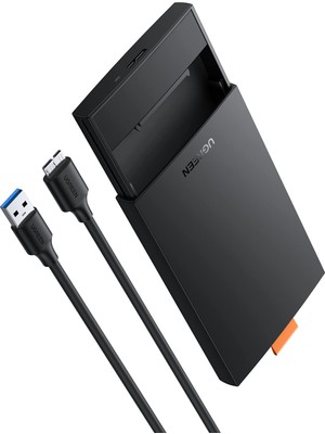 Şanal Ugreen 2.5 Inch Sata USB 3.0 Hard Disk Kutusu, Siyah