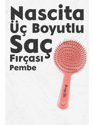 Şanal Nascita Üç Boyutlu Oval Saç Fırçası Pembe
