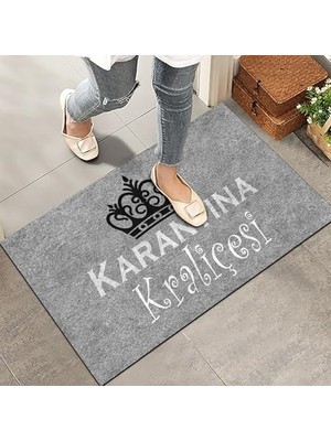 aklow akyoleticaret Kapı Önü Paspası; Modern ve Kapı Paspası | Ev, Ofis ve Dış Mekân Kullanımı Için (Karantina Kraliçesi) 45X65