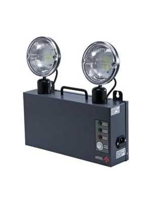 aklow akyoleticaret Versalite LED A121-2263 Lifepo4 Acil Aydınlatma Armatürü, Kesintide 180 Dak. Yanan, 2X1000 Lümen
