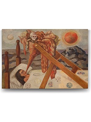 aklow akyoleticaret Frida Kahlo - Umutsuz Tablosu - 140X100 cm