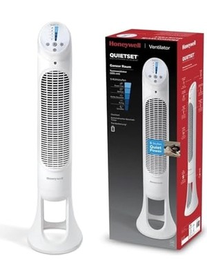 aklow akyoleticaret Quietset HYF260 Kule Vantilatör, 5 Hız Ayarı, 80 Derece Salınım, Zamanlayıcı, Uzaktan Kumanda
