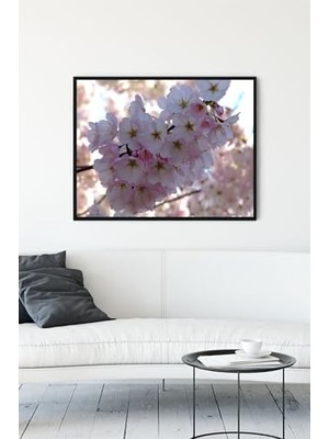 aklow akyoleticaret PSTER12298 Ilkbahar Manzara Çerçeveli Tablo 5 (30 x 40 Cm)