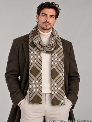 Sebir Moda Kareli Erkek Atkı