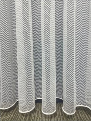 aklow akyoleticaret Cortibo Kelebek Örme Desen Tül Perde (Pilesiz), 250 x 200