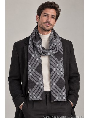 Sebir Moda Kareli Erkek Atkı