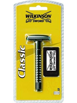 Şanal Wilkinson Sword Klasik Tıraş Makinesi + 5 Jilet Yedek Hediyeli