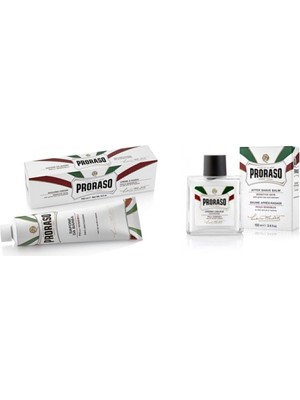 Şanal Proraso Yeşil Çay ve Yulaf Özlü Tıraş Kremi 150 ml + Tıraş Sonrası Balsamı 100 ml