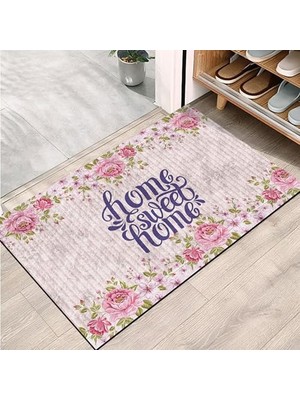 aklow akyoleticaret Kapı Önü Paspası; Modern ve Kapı Paspası | Ev, Ofis ve Dış Mekân Kullanımı Için (Home Sweet Home) 45X65