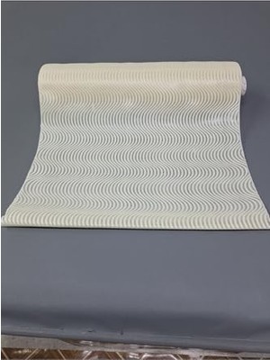 aklow akyoleticaret Başak Ev TEKSTILI(3354) Pvc Küpür Dantel Raf ve Dolap Örtüsü Runner (Krem) Bej-50 x 100
