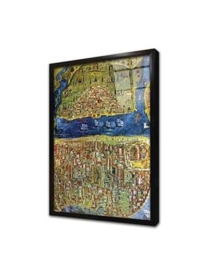 aklow akyoleticaret Istanbul Matrakçı Nasuh Çerçeveli Cam Tablo 50X70 cm CB21099