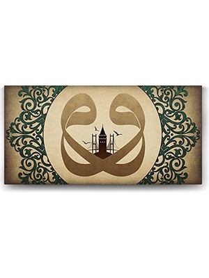 aklow akyoleticaret Istanbul Temalı Vav Harfi 120X60 cm Tablo