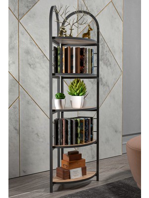 Metal Köşe Kitaplığı Atlantik Çam