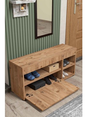 Ayakkabılık Dolabı Kahverengi 90 cm