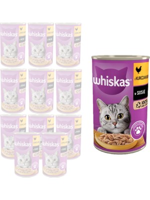 Şanal Whiskas Tavuklu Konserve Yaş Mama (24 x 400G)