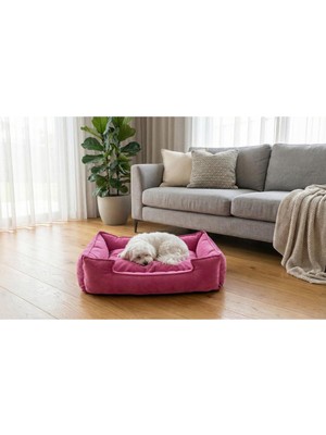 Şanal Brt Pet Kedi Yatağı, Küçük Irk Köpek Yatağı 60X45 Pembe