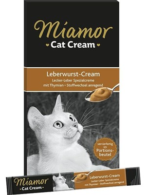 Şanal Miamor Cream Ciğerli Tamamlayıcı Ek Besin ve Kedi Ödülü 6X15 gr
