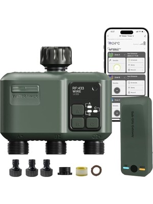 aklow akyoleticaret Çıkışlı Wifi Kontrol Ünitesi Rf 3 433 500M Sulama Ekipmanı