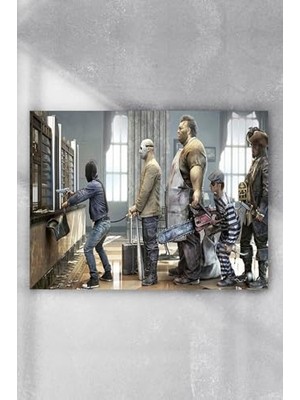 aklow akyoleticaret (PSTER8453) Soygun Eğlenceli Mizahi Poster (80X115 Cm)
