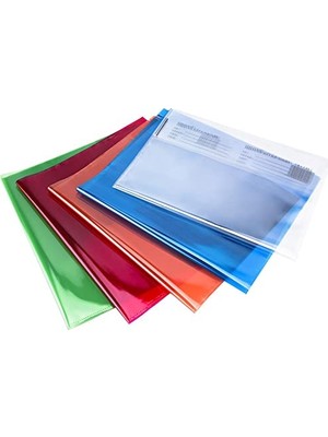 aklow akyoleticaret BR-459 Hazır Kitap Kabı Renkli Karışık Bantlı 10'lu Set