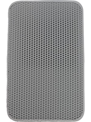Şanal Ubpet Elekli ve Hazneli Kedi Kumu Paspası 54*45 cm – Çift Katmanlı Petek Yapısıyla Kumu Süzer, Kaydırmaz Alt Yüzey, Sabitlenebilen Özel Tasarım, Patileri Rahatça Temizler, Hijyenik, Kolay Yıkanabilir