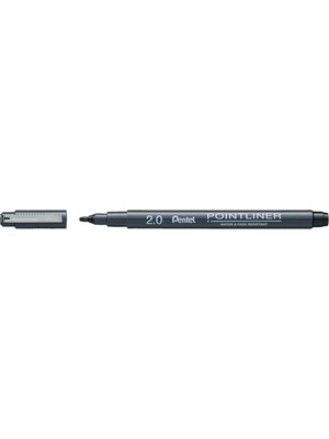 aklow akyoleticaret Fiber Uçlu Yazı Kalemi; 2.0 Mm., Kaliğrafik Kesik Uç Siyah