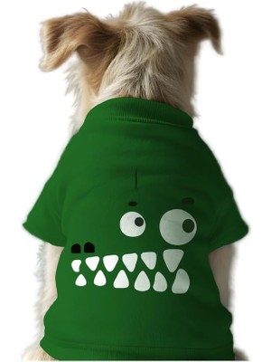 Şanal Mpz Pets Kedi ve Köpek Kıyafeti & Elbisesi Yeşil Sweatshirt Vektör Timsah Xl