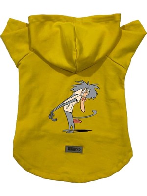 Şanal Monopetz Kapişonlu Polar Sweatshirt Köpek ve Kedi Kıyafeti & Elbisesi Sarı IR005 Xs